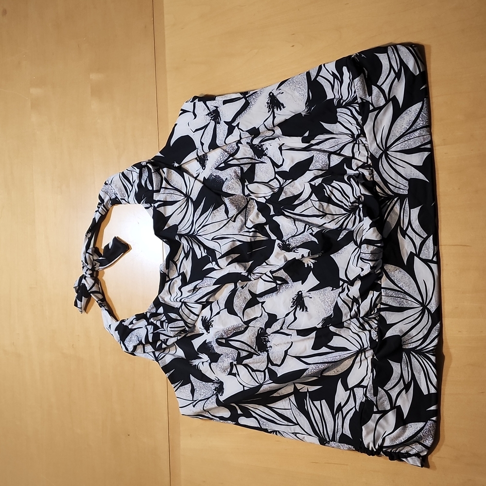 Swimsuits for All - Halter Tie Tankini Top, Sz 24